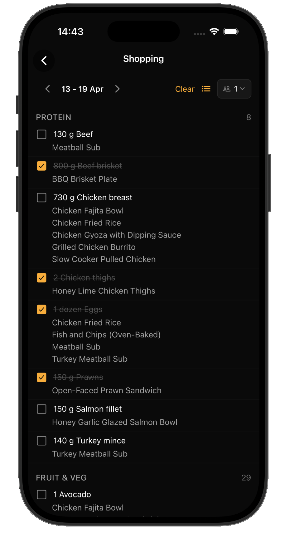 Shopping List